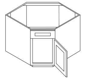 KOB Sink Base Angle Cabinet
